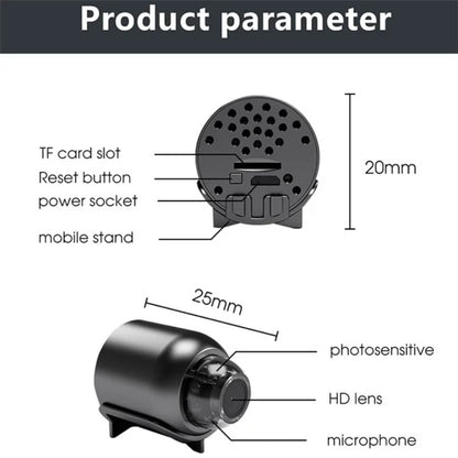 Compact 1080P WiFi Security Camera with Wide Night View