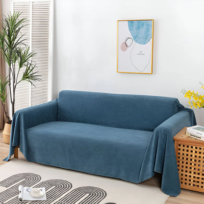 Plush Couch Cover Blanket Furniture Protector Throw - Lusomart
