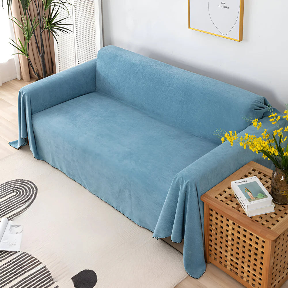 Plush Couch Cover Blanket Furniture Protector Throw
