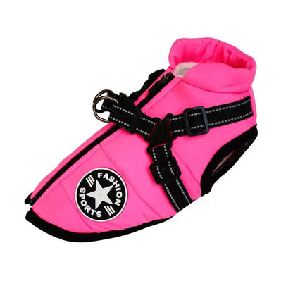 Waterproof Dog Coat with Built-in Harness – Warm, Weather-Resistant Dog Jacket for All Breeds 10