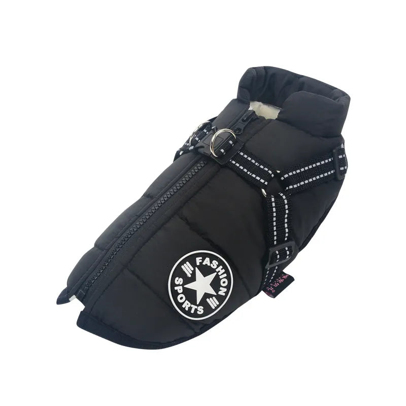 Waterproof Dog Coat with Built-in Harness – Warm, Weather-Resistant Dog Jacket for All Breeds 6