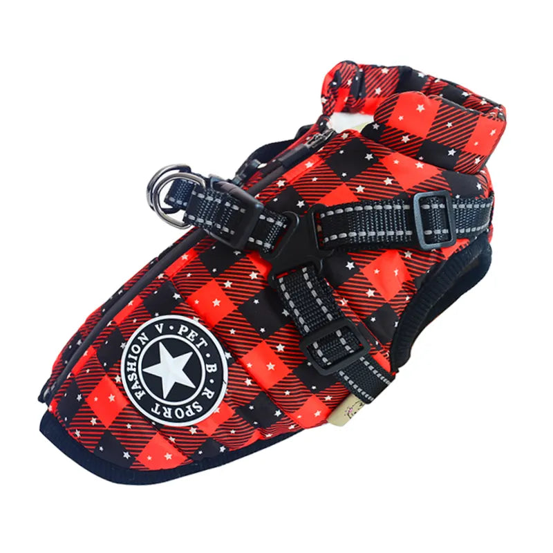 Waterproof Dog Coat with Built-in Harness – Warm, Weather-Resistant Dog Jacket for All Breeds 8