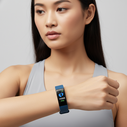 Easy to Use Senior Fitness Tracker with Heart Monitor - Lusomart