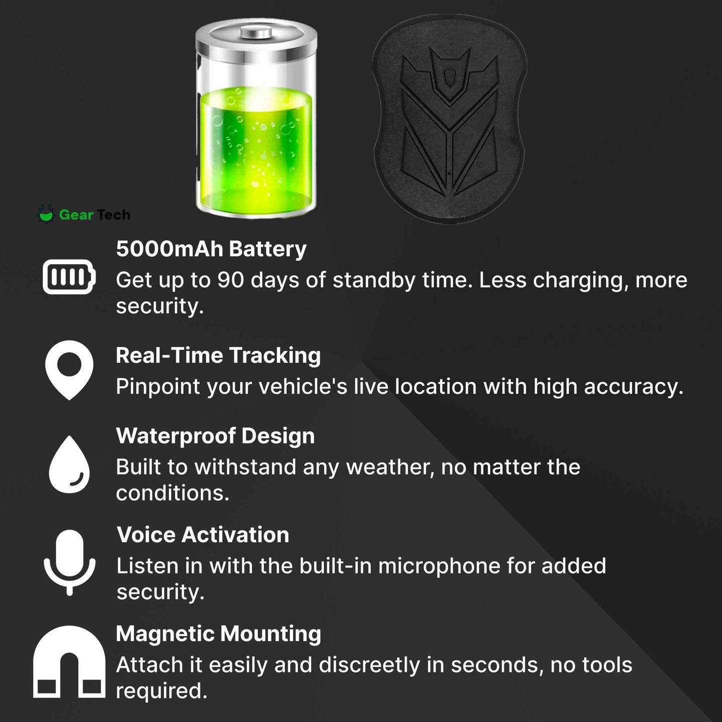 Accurate GPS Vehicle Tracker with Long Lasting Battery