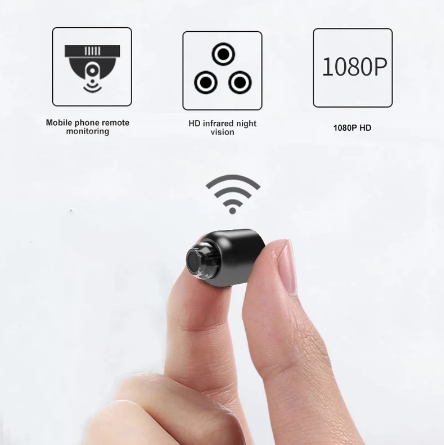Compact Outdoor Security Camera Night Vision WiFi 1080P