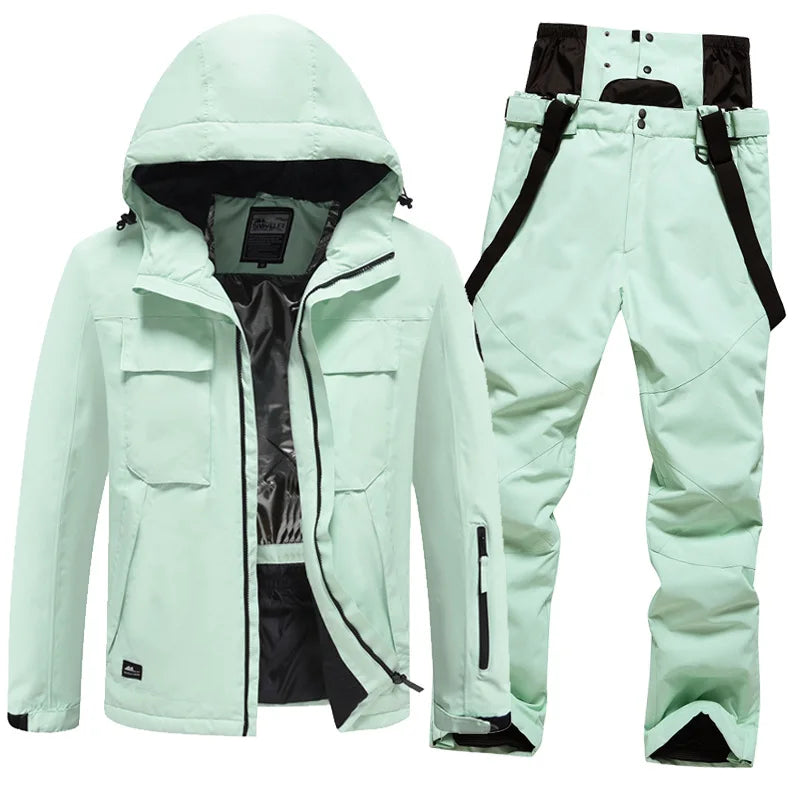 Waterproof Insulated Snow Ski Jacket Suit