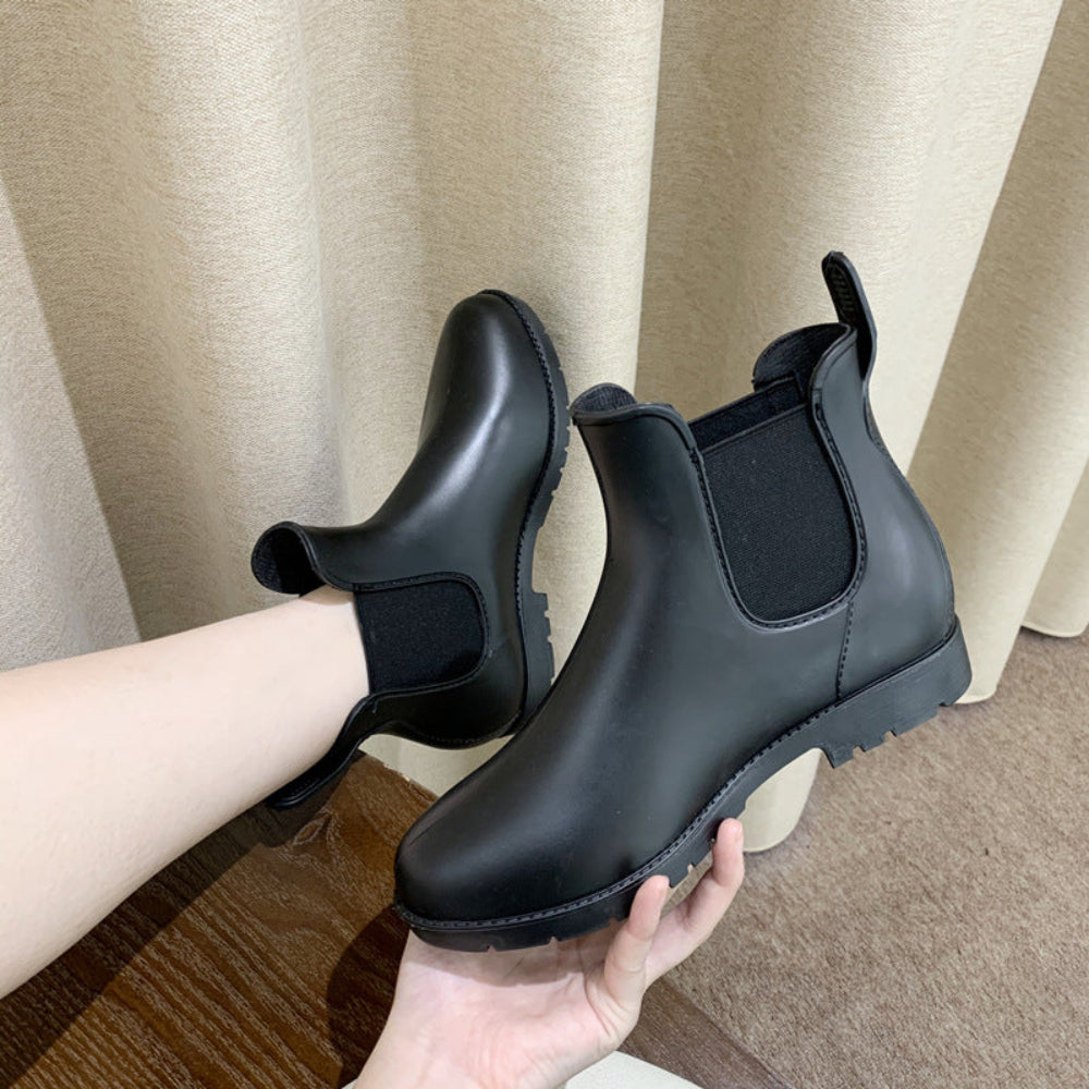 Waterproof Women's Chelsea Boots Leather Slip On Durable Comfort 4