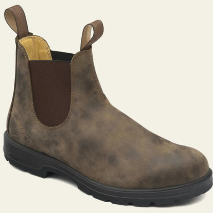 Waterproof Women's Chelsea Boots Leather Slip On Durable Comfort 6