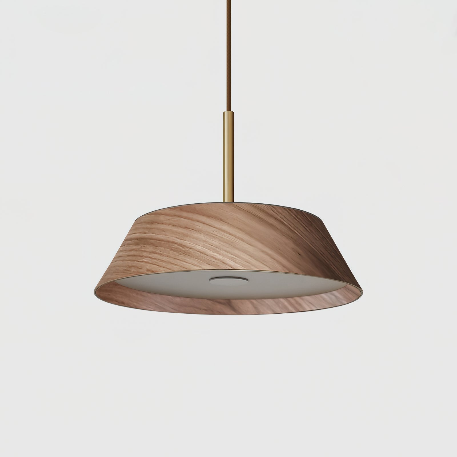 Stylish Wooden Brass Pendant Ceiling Light - Lusomart