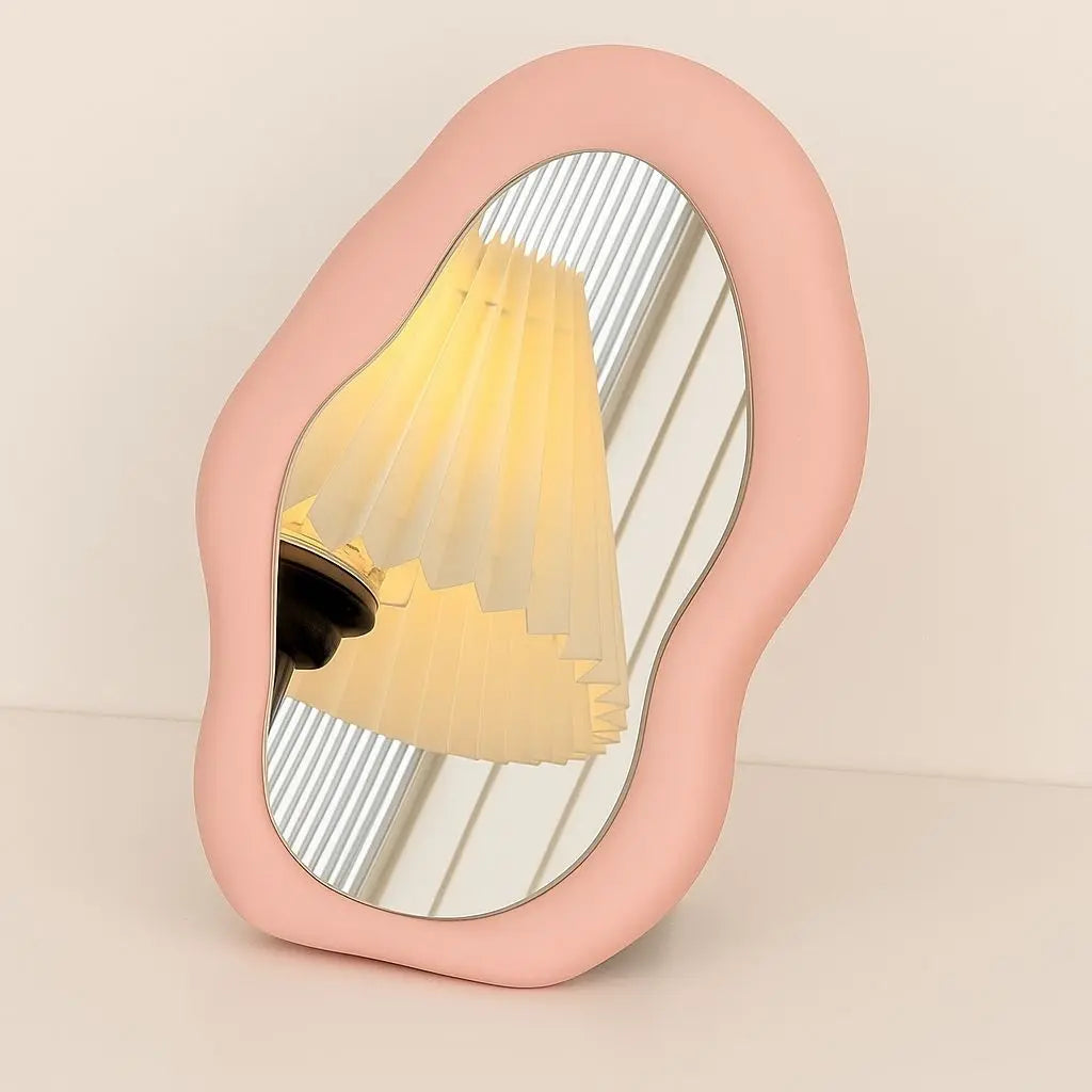 Unique Curved Glass Wall Mirror - Lusomart