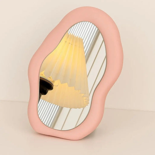 Unique Curved Glass Wall Mirror - Lusomart