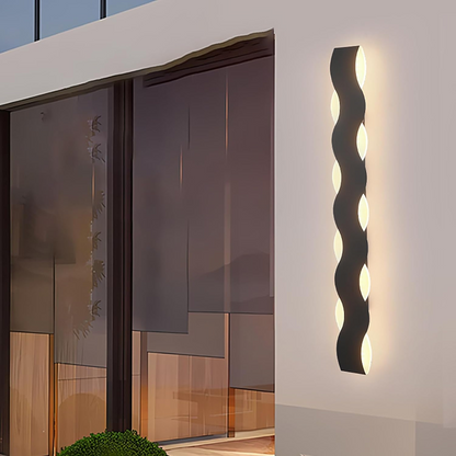 Curved Modern Outdoor LED Wall Lamp
