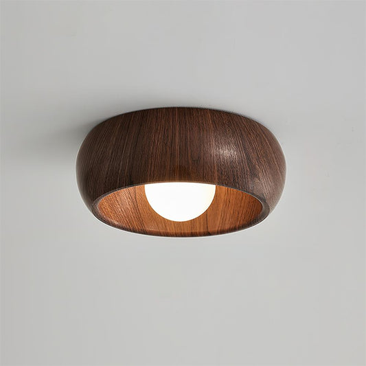 Stylish Wooden Recessed LED Ceiling Light - Lusomart