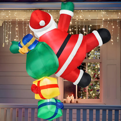 Fun Inflatable Santa Claus Outdoor Holiday Decor Lights