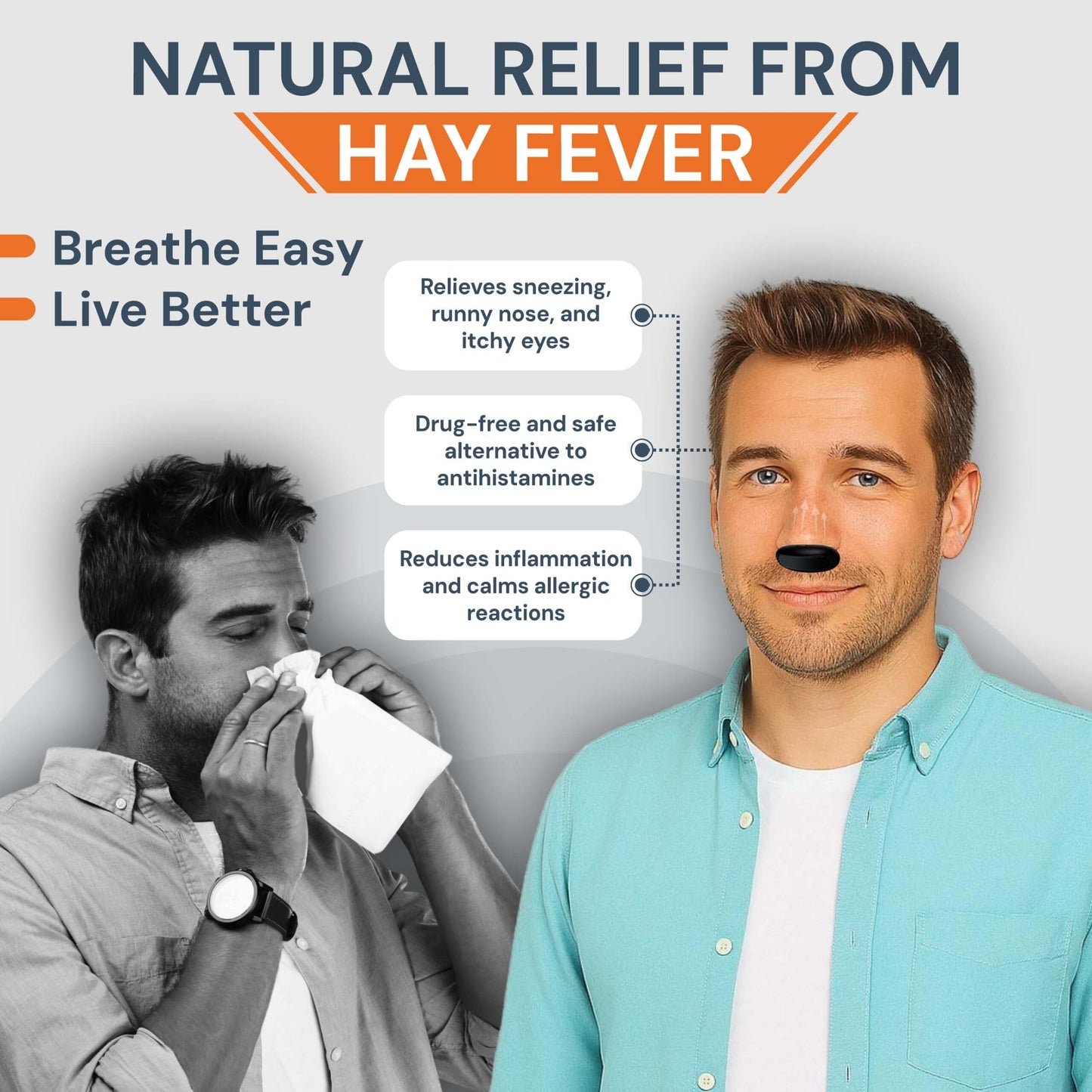 Natural Sinus Relief Red Light Nasal Device
