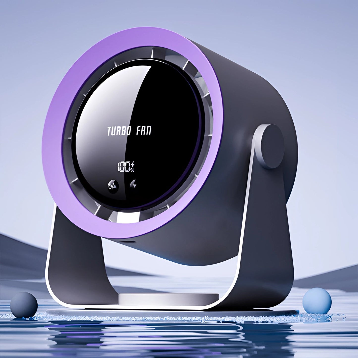 WhirlZen – Compact Bladeless Fan with Touch Display & Ultra-Quiet Operation 1