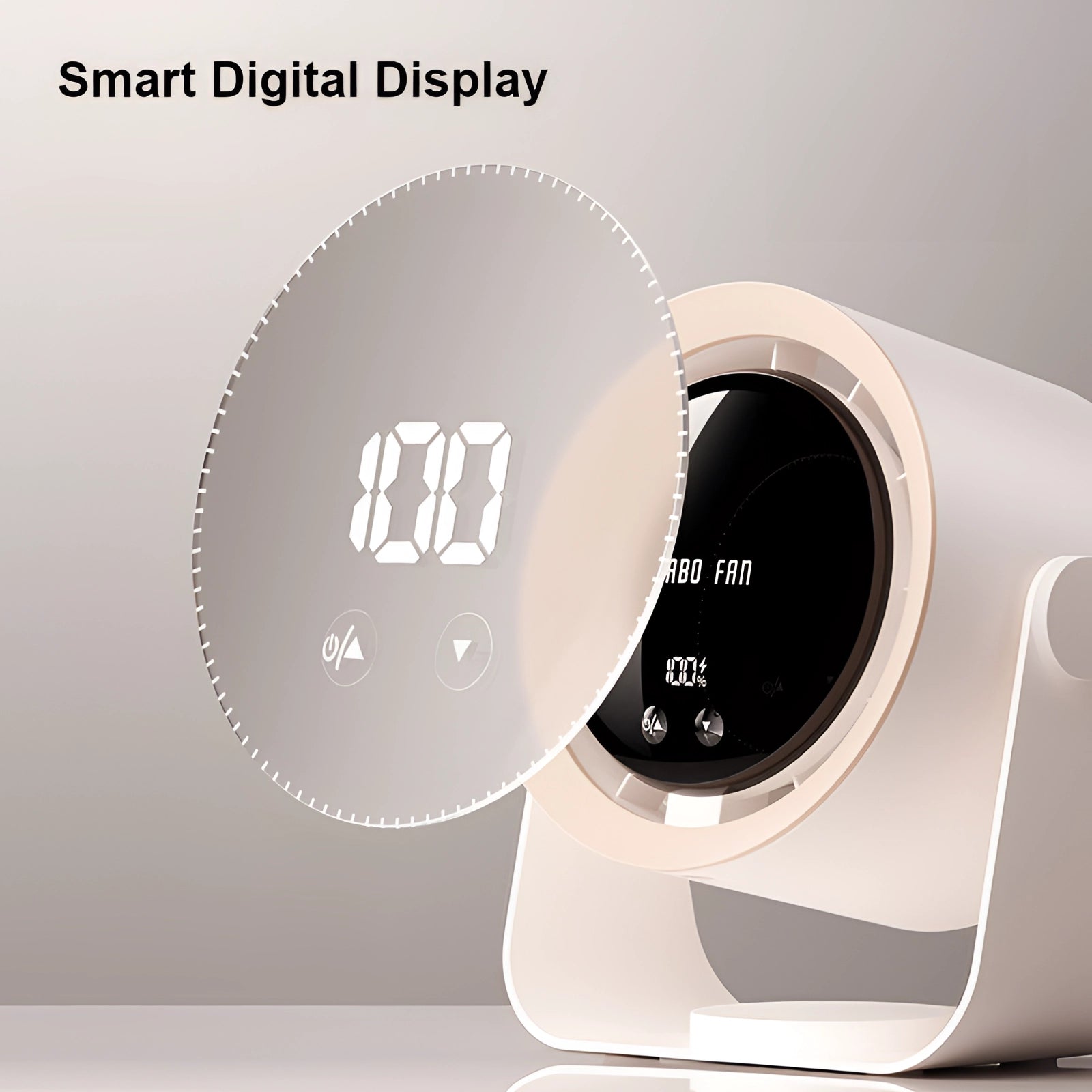 WhirlZen – Compact Bladeless Fan with Touch Display & Ultra-Quiet Operation 2