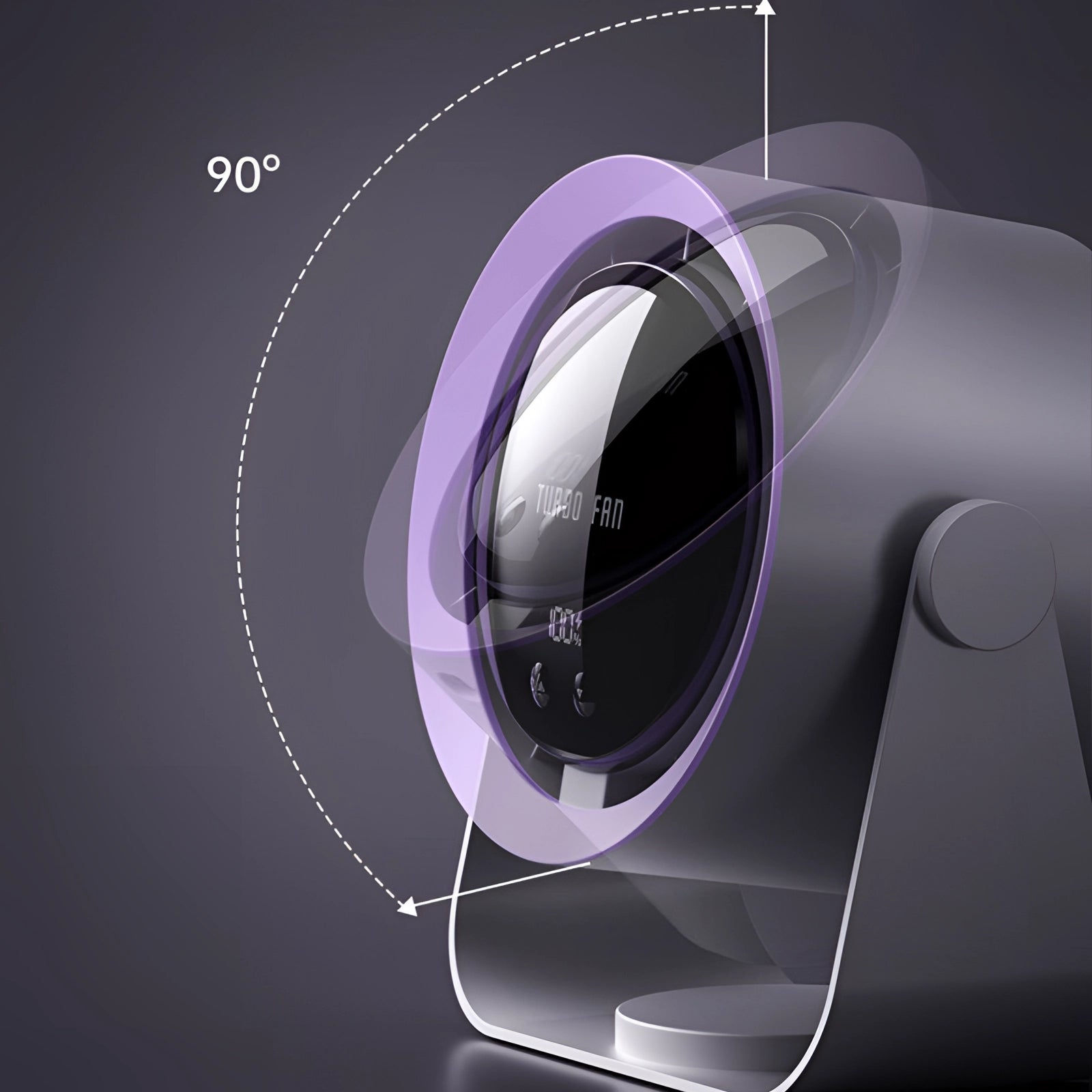 WhirlZen – Compact Bladeless Fan with Touch Display & Ultra-Quiet Operation 3