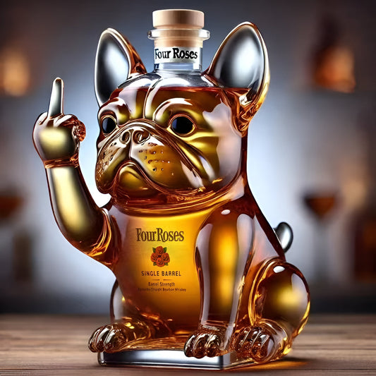 Luxury Dog Shaped Whiskey Decanter Bottle - Lusomart