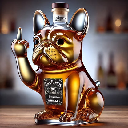Luxury Dog Shaped Whiskey Decanter Bottle