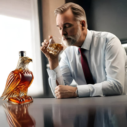Luxury Whiskey Decanter Glass Bottle Home Bar Decor
