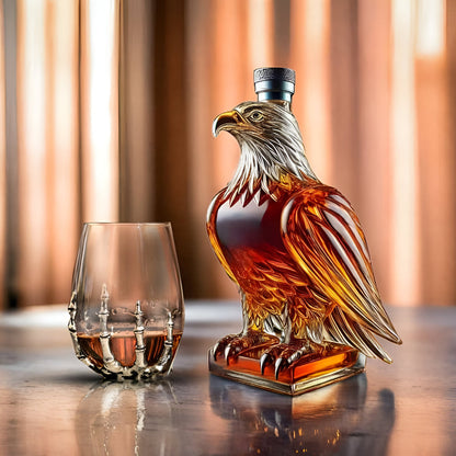 Luxury Whiskey Decanter Glass Bottle Home Bar Decor