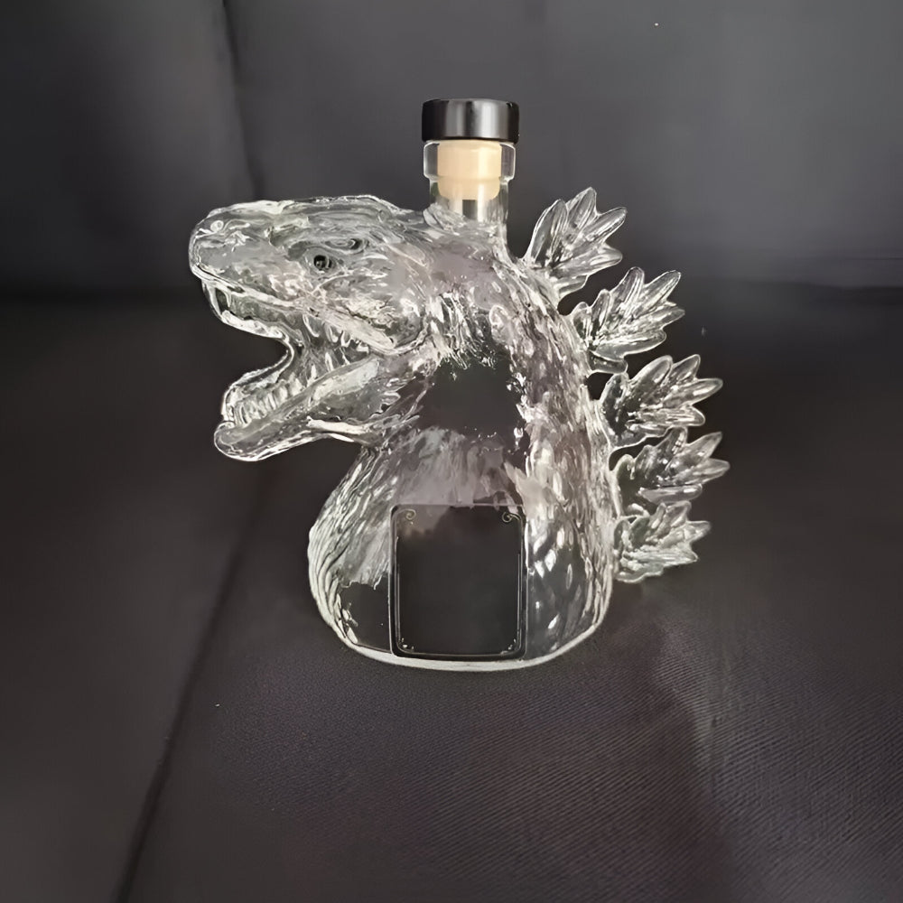 Large Glass Whiskey Dispenser Bar Bottle Decor
