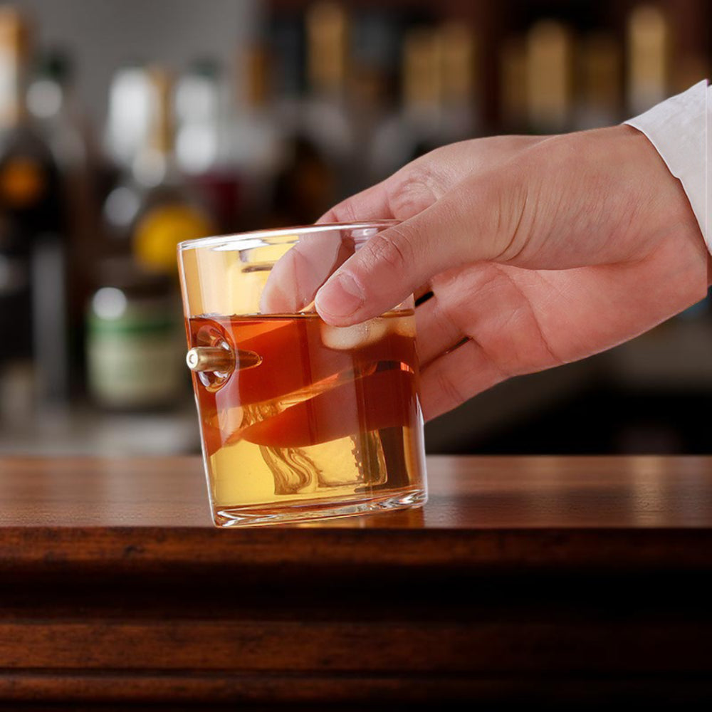 Premium Gun Shaped Whiskey Decanter Gift Set