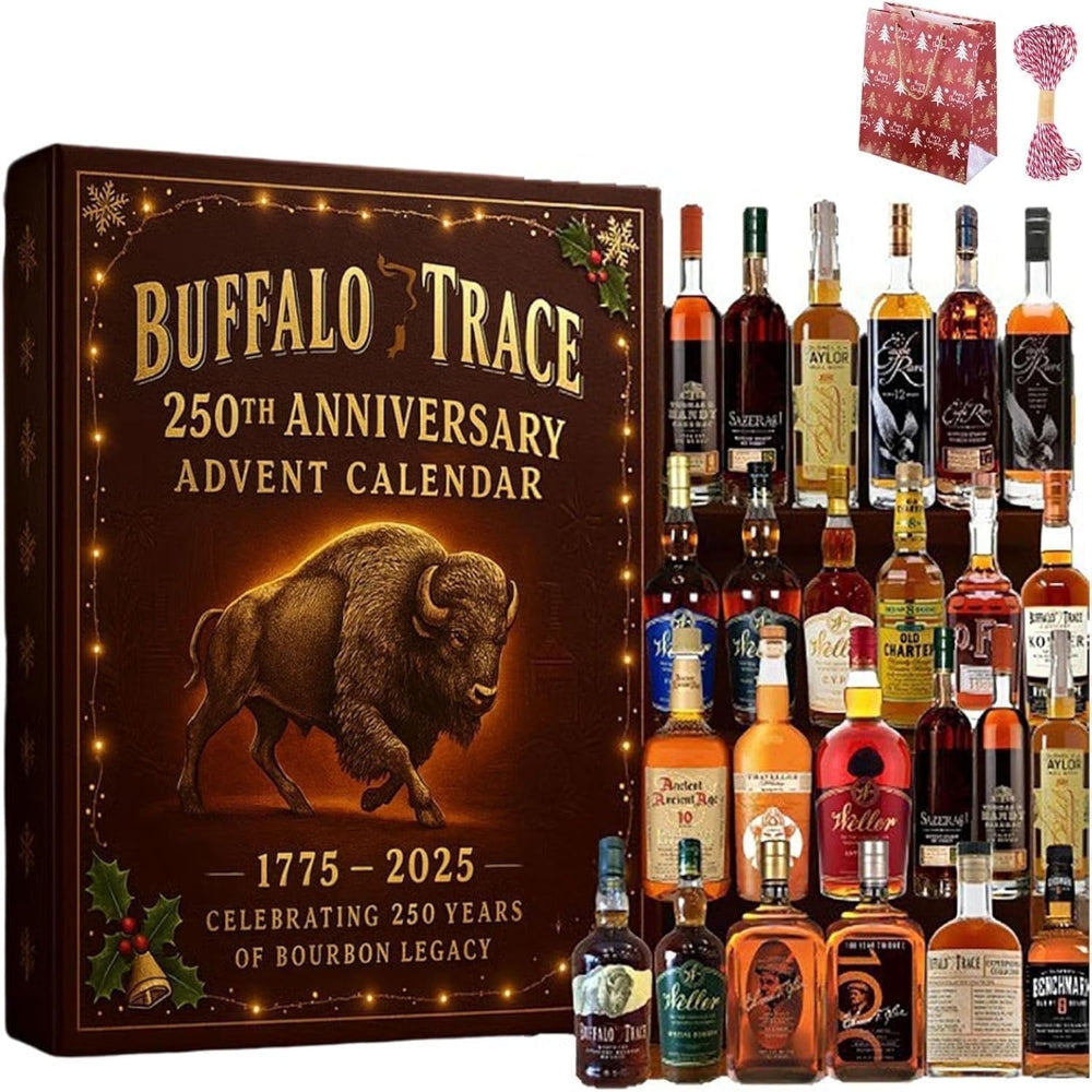 Premium Whiskey Bourbon Christmas Countdown Gift Set - Lusomart