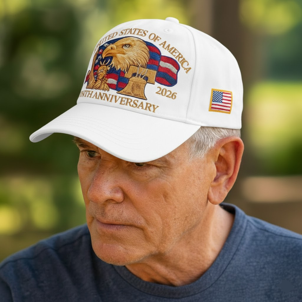 American Flag Baseball Cap Eagle Veteran Tribute Hat