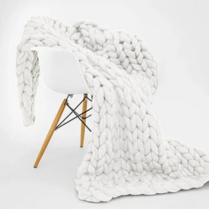 Natural Soft Weighted Cotton Throw Blanket