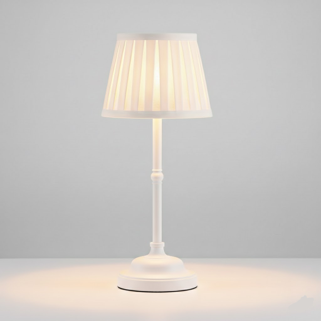 Portable Battery LED Desk Light Brass Finish