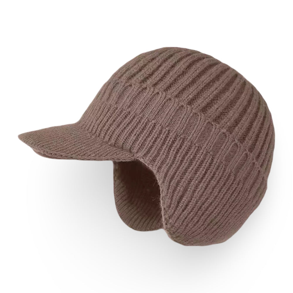 Warm Fleece Beanie Hat with Earflaps