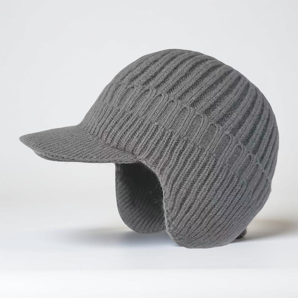 Warm Fleece Beanie Hat with Earflaps