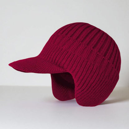 Warm Fleece Beanie Hat with Earflaps