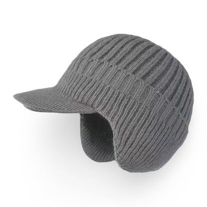 Warm Fleece Beanie Hat with Earflaps