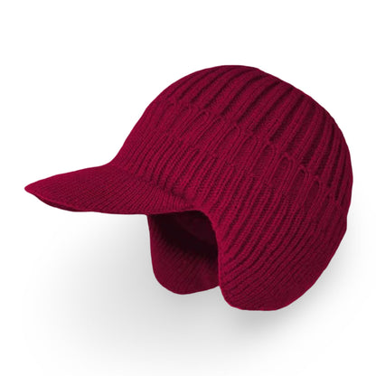 Warm Fleece Beanie Hat with Earflaps
