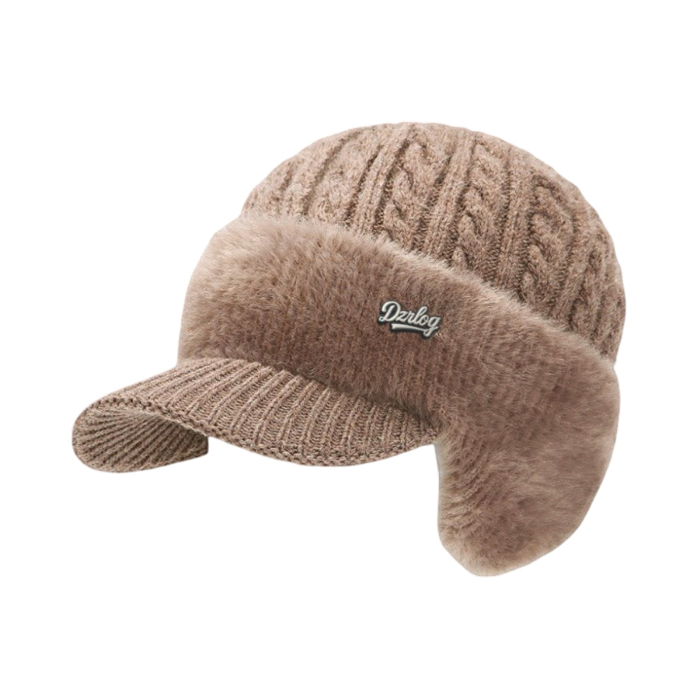 Warm Fleece Lined Trapper Beanie Hat