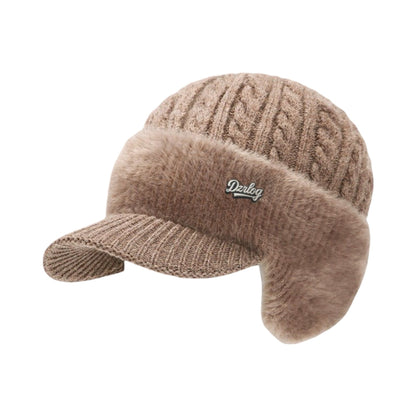 Warm Fleece Lined Trapper Beanie Hat