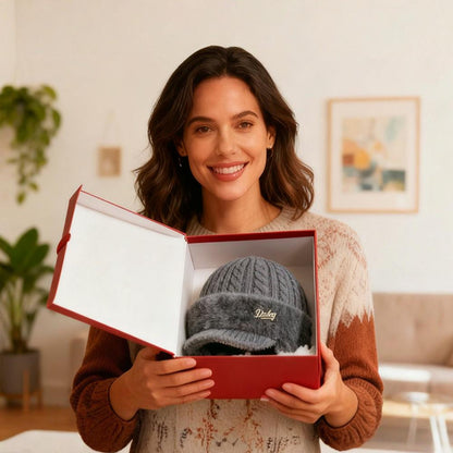 Warm Fleece Lined Trapper Beanie Hat