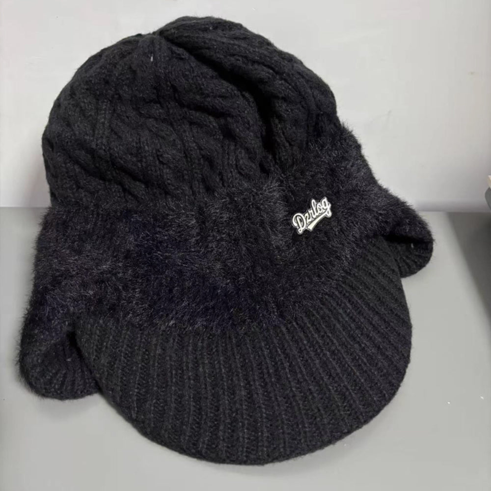 Warm Fleece Lined Trapper Beanie Hat