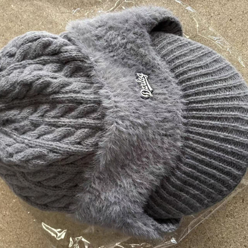 Warm Fleece Lined Trapper Beanie Hat