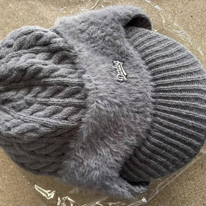 Warm Fleece Lined Trapper Beanie Hat