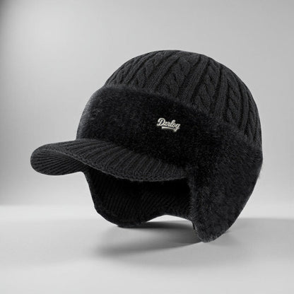 Warm Fleece Lined Trapper Beanie Hat
