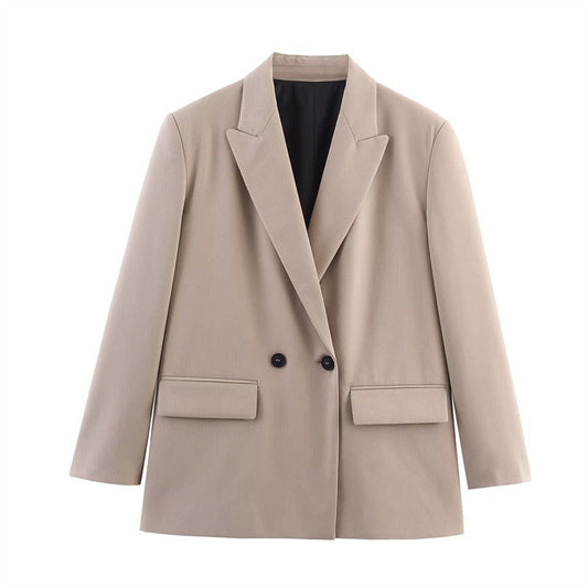 Warm Women's Oversized Cape Coat with Button Front - Lusomart