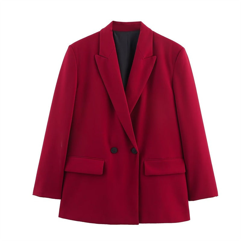 Winter Wool Cape Coat for Women – Loose Fit Design with Lapel Collar and Button Front 10