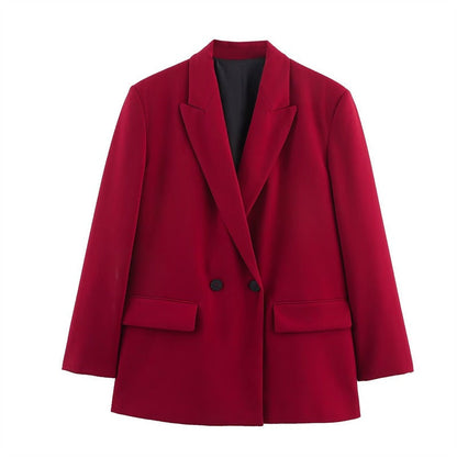 Winter Wool Cape Coat for Women – Loose Fit Design with Lapel Collar and Button Front 10