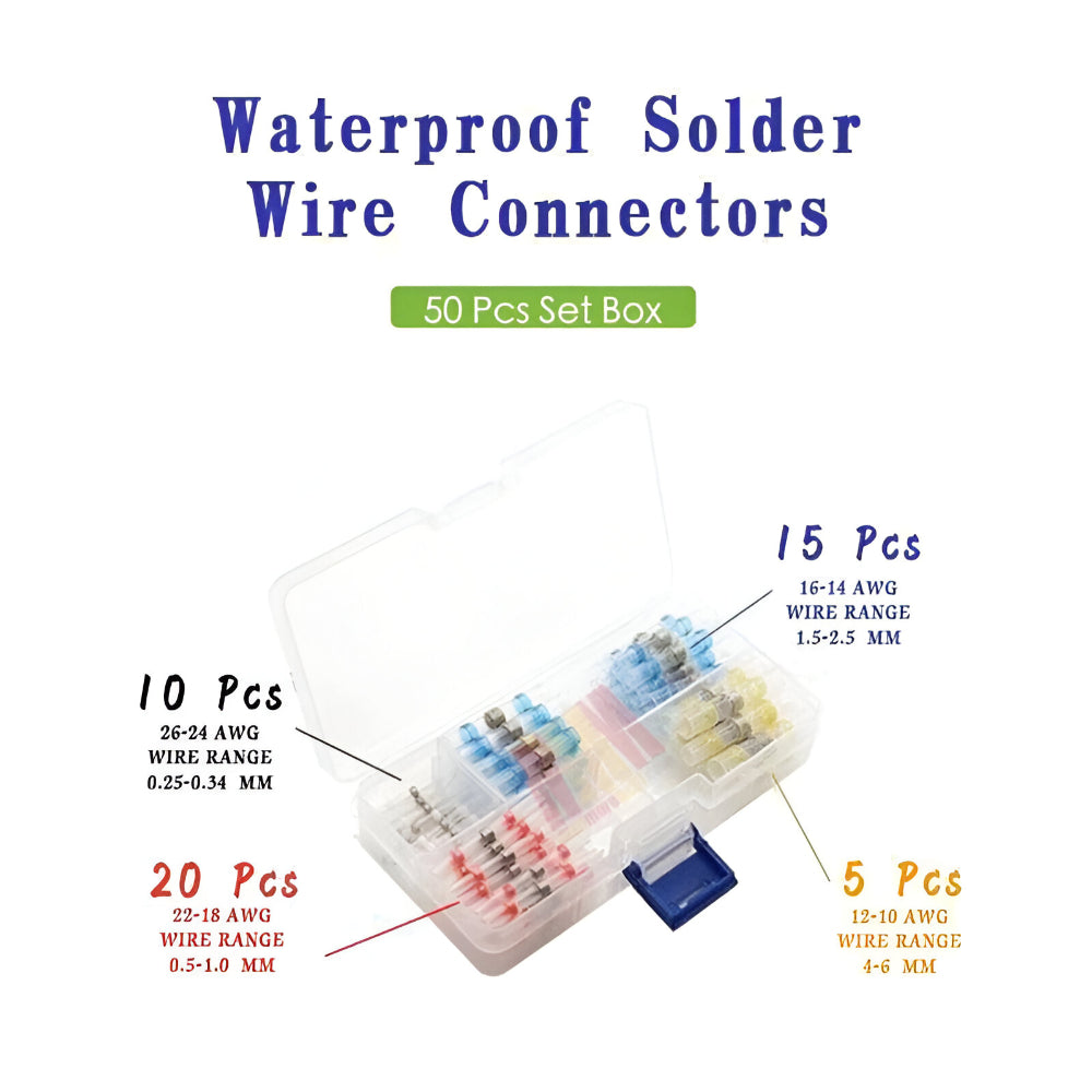 Insulated Heat Shrink Wire Connectors Solder Kit