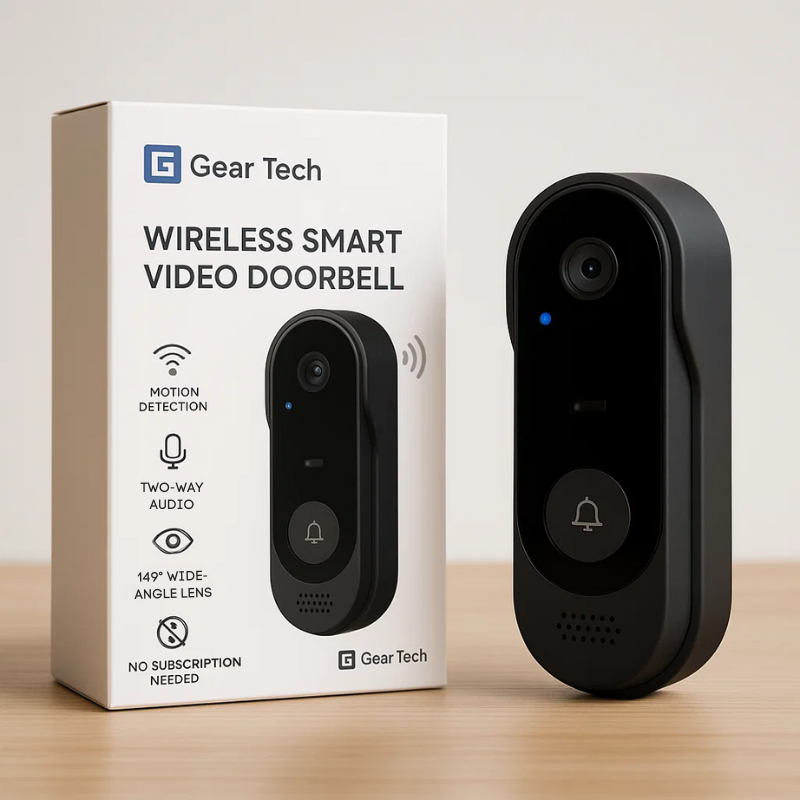 Smart Wireless Doorbell Camera with HD Video Motion Detection - Lusomart