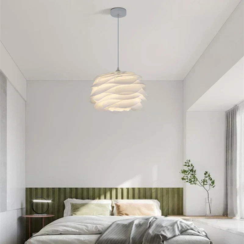 Elegant Floral Glass Pendant Light Fixture